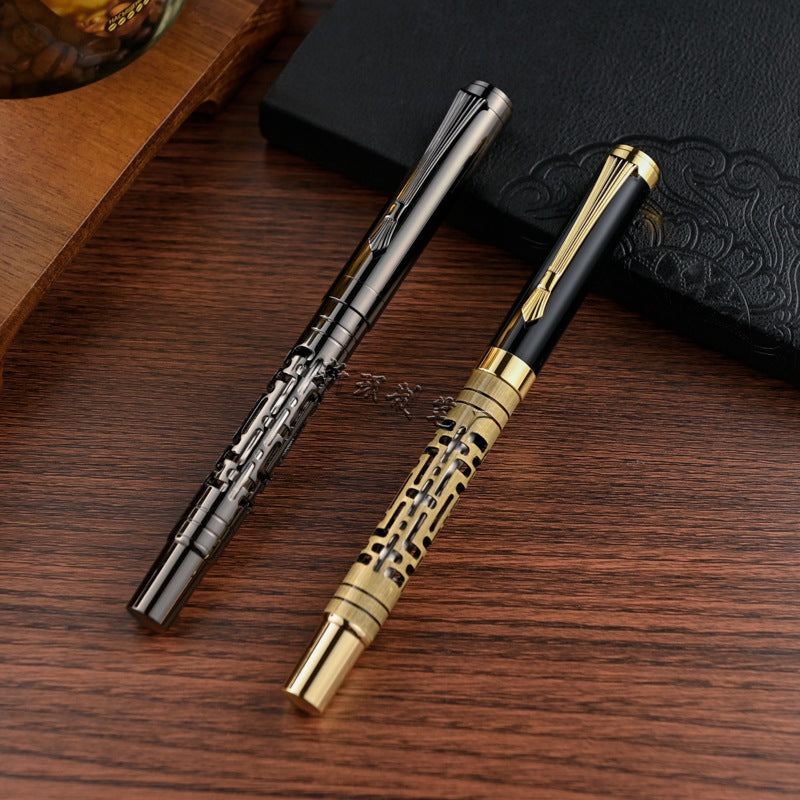Vintage openwork floral ballpoint pen
