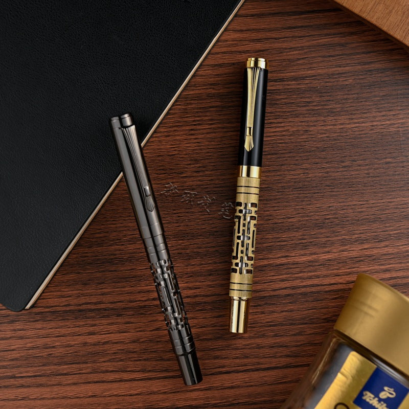 Vintage openwork floral ballpoint pen