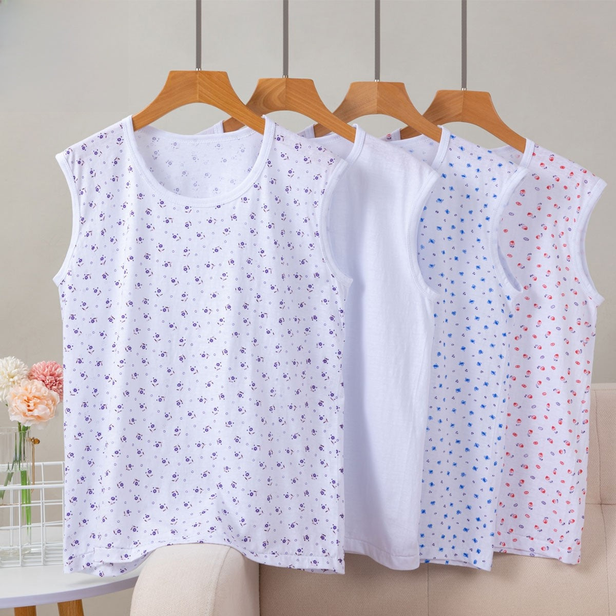 Women Cotton Summer Sleeveless Vest SWT Collection