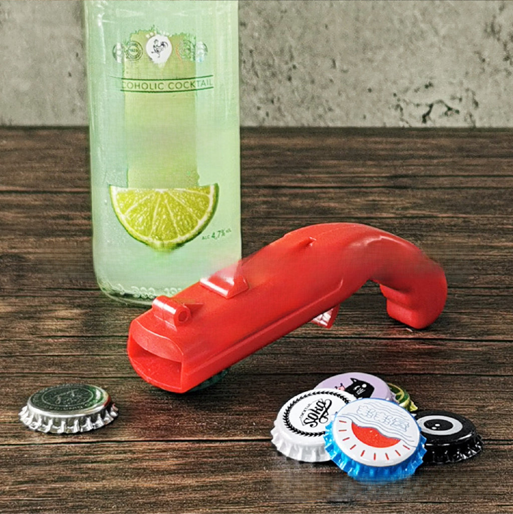 Multifunctional Pistol Shape Bottle Opener Toy