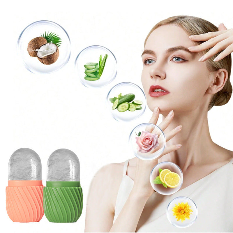 Portable Silicone Ice Facial Mold – Pore Minimizing Skin Care Tool
