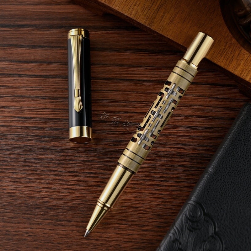 Vintage openwork floral ballpoint pen